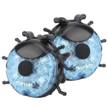 2Pcs Blue Coccinellidae Bike Spoke LED Lights, 80H Battery, Decorative Cycling Accessory
