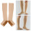 Zipper Mid Calf Compression Socks, Skin+Bronze, L/XL 14