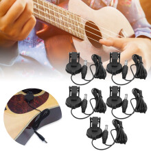 Ukulele Guitar Violin Cello Contact Pickup 5Pcs ClipOn JD-01 Easy Attachment