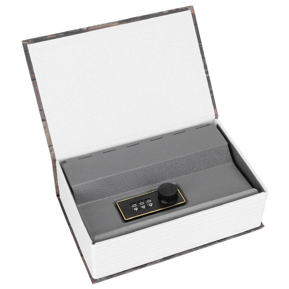 Compact Dictionary Style Money Box Safe With Combination Lock - Home Office Use 4931392201156