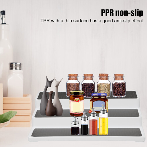 Kitchen Spice Rack 2PCS 3 Tier Countertop Organizer Stand Rust-Resistant Metal 2