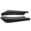 2pcs Glossy Black ABS Rear Bumper Lip Diffuser Protector Universal Car Spoiler 2