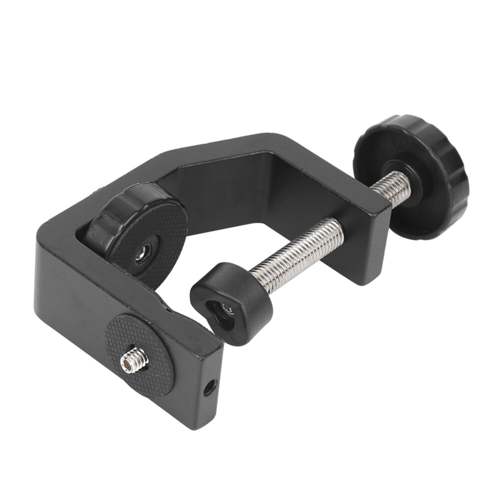 Premium Aluminium Clamp Mount For Camera Tripod Flashlight Fixed Desktop Use Black 7901392204171