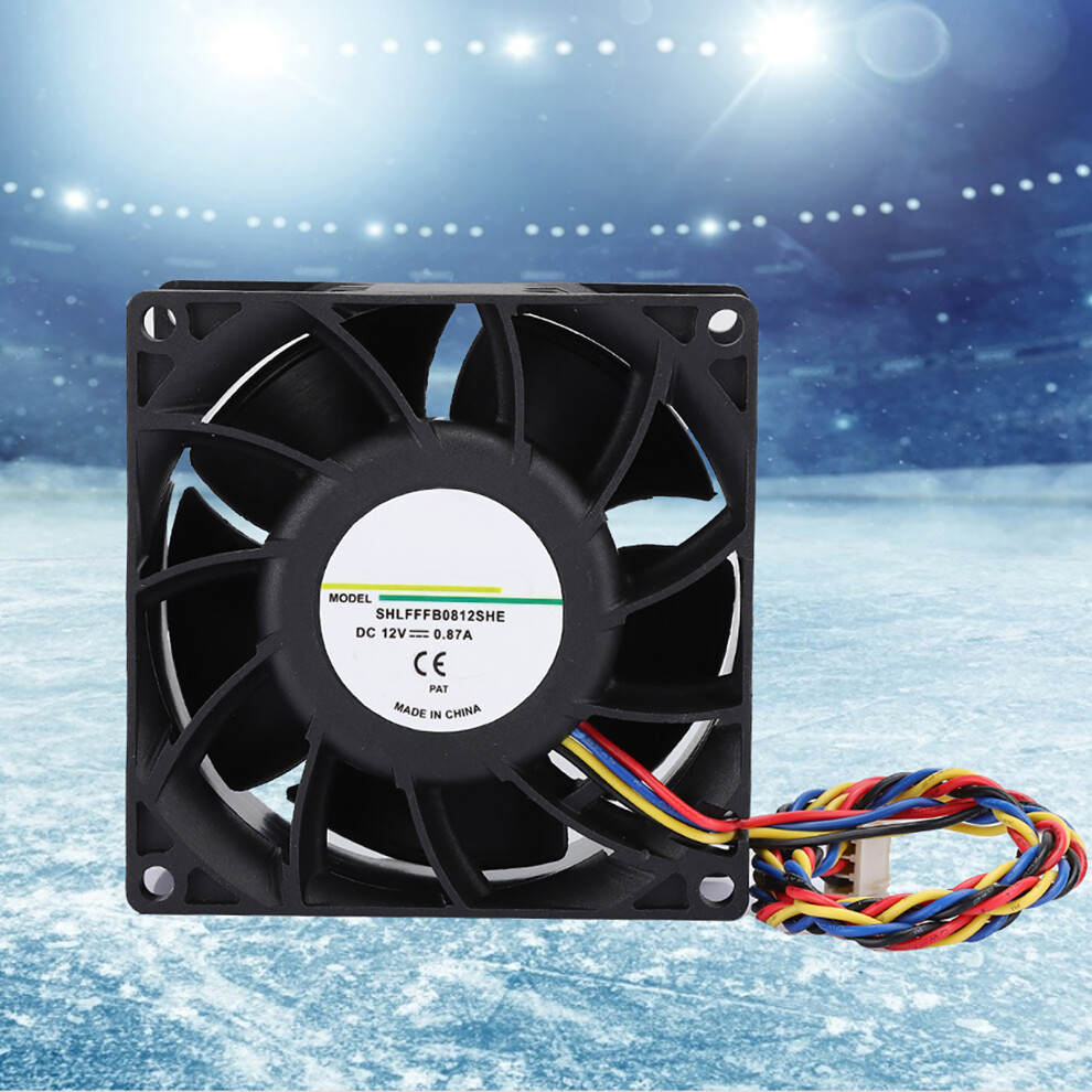 Dual Ball Pwm Cpu Cooler Fan 80Mm 4900Rpm 12V 0.87A 8781392497754