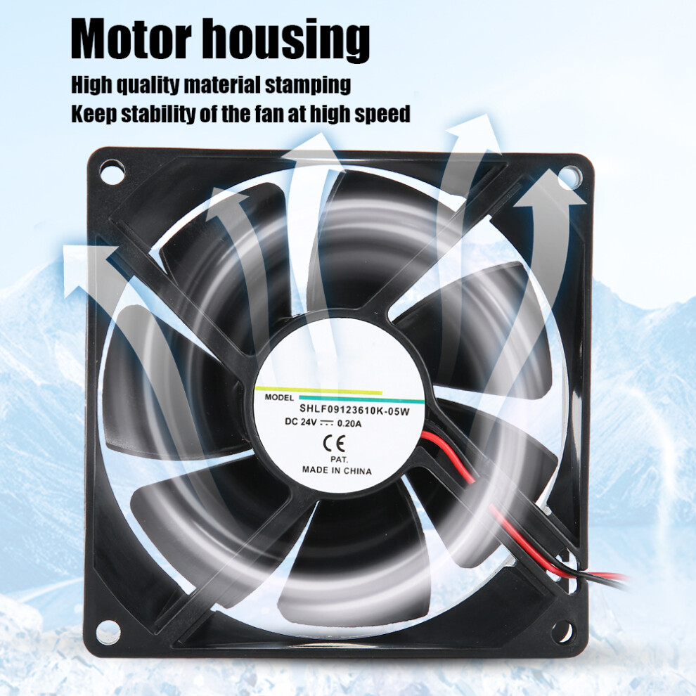 24V 0.20A 9Cm Double Ball Cooling Fan For Frequency Converts & Welding Machines 8371392497795