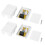 2pcs RJ45 Cat6 Surface Mounted Desktop Network Junction Box, Single Port 2