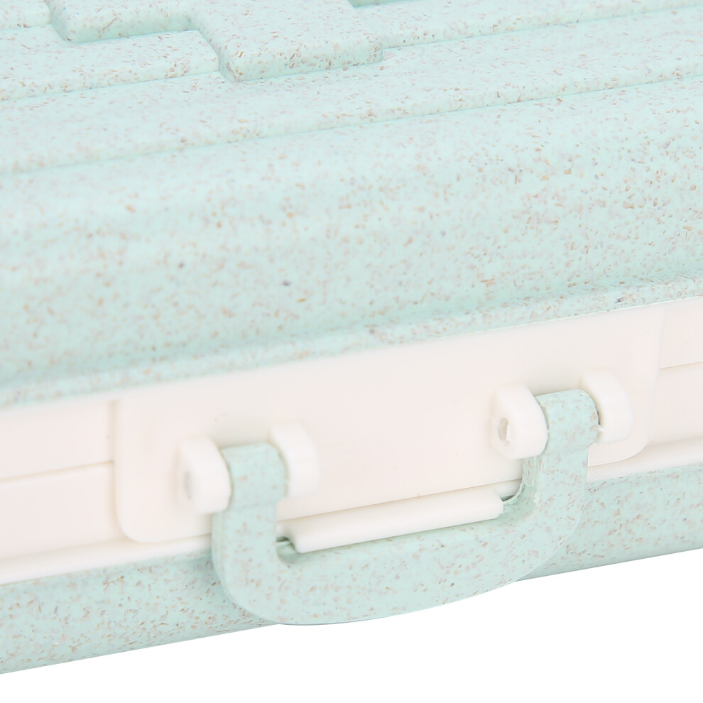 Light/Blue 6-Grid Pill Organizer 3Pcs Portable Travel Medicine Storage Case