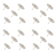 20PCS Paper Parasol 60Cm Beach Umbrella White DIY Umbrella Photography Props for Baby Shower Party Wedding