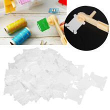 120PCS Cross Stitch Winding Board Kit, Milky White, 7.2cm & 9.8cm
