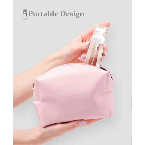 60ml Refillable Liquid Container Spray Bottles 3 Pieces (Pink+Blue+Clear) - DD01