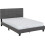 Seconique Arran 4ft 6inch Double Bed Frame Grey Fabric 2