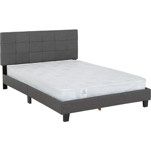 Seconique Arran 4ft 6inch Double Bed Frame Grey Fabric 1