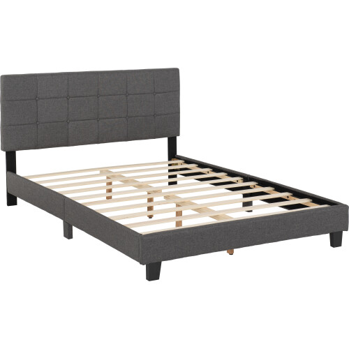 Seconique Arran 4ft 6inch Double Bed Frame Grey Fabric 2