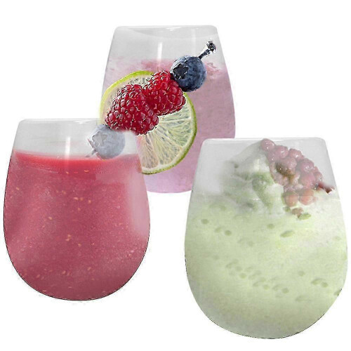 5 Pack Silicone Wine Glasses Unbreakable Stemless Wine Cups Silicone Dishwasher 1
