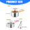 Efficient Deep Fryers Set with Lid Frying Strainer Basket 3