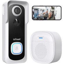 ieGeek WiFi Doorbell Camera with Indoor Chime UK