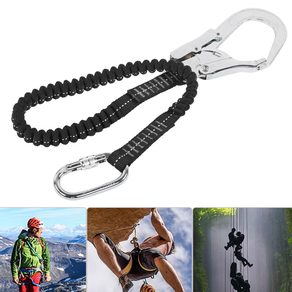 Working Aloft Single Steel Large Hook Elastic String Antifalling Safety Rope Uk 8751392211513