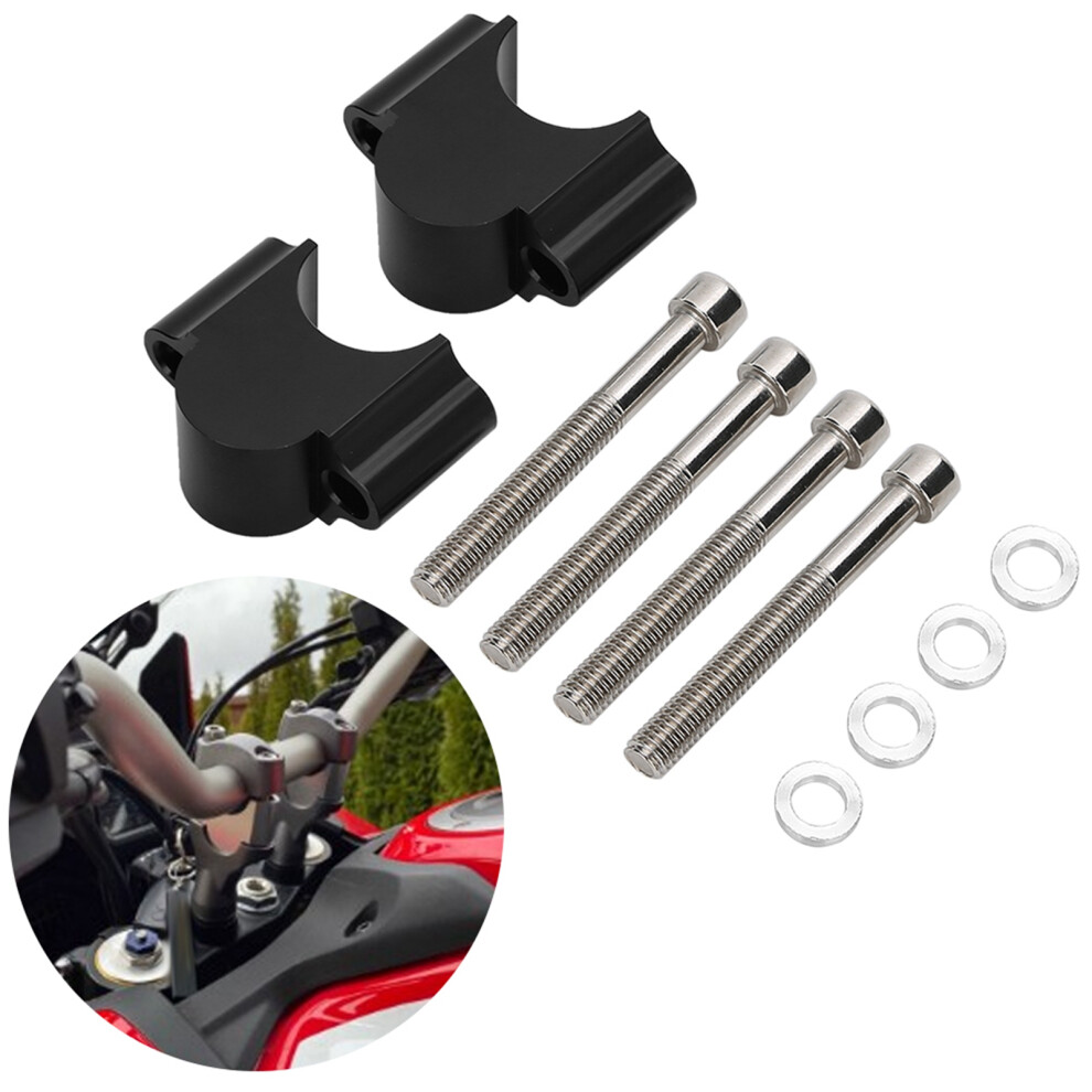 28Mm Aluminum Handlebar Riser Mount Clamp For Motorcycle Atv 28Mm Height Adapter 8221392505115
