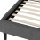 Seconique Verona 4ft 6icnh Double Bed Frame Grey Fabric 5