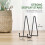 4pcs Decorative Photo Frame Support Plate with Substanding Extension Facing Support - Black - DD 2