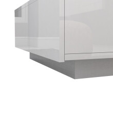 Modern White Low Coffee Table with Drawers