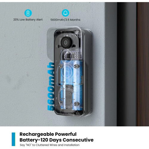 ieGeek WiFi Video Doorbell Camera with Chime UK 2