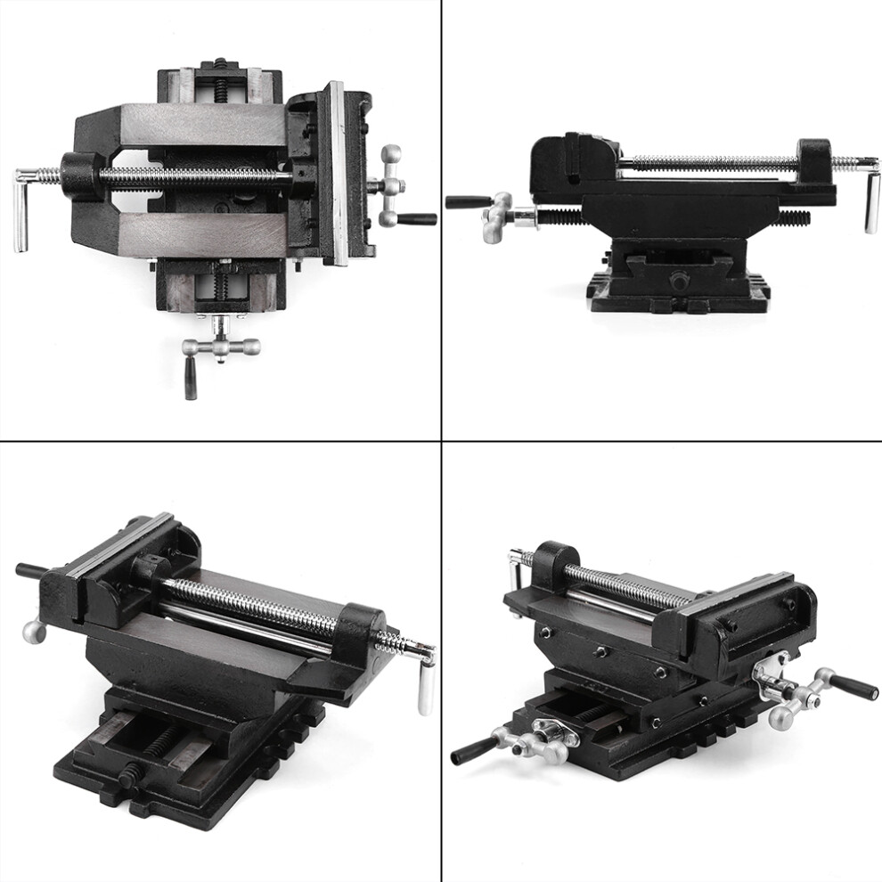 6in Cast Iron Vise, Cross Slide for Drill Press