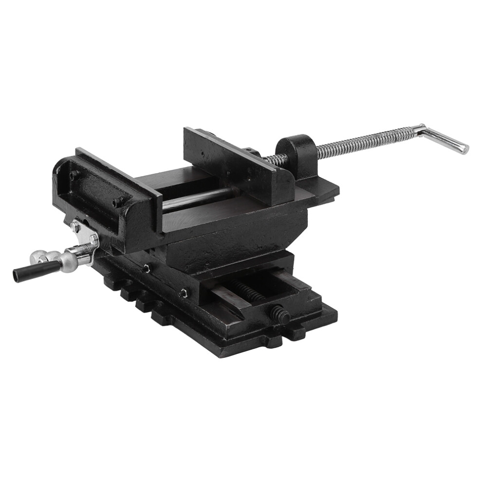 Heavy Duty Cross Slide Vise, 6in, Cast Iron Body