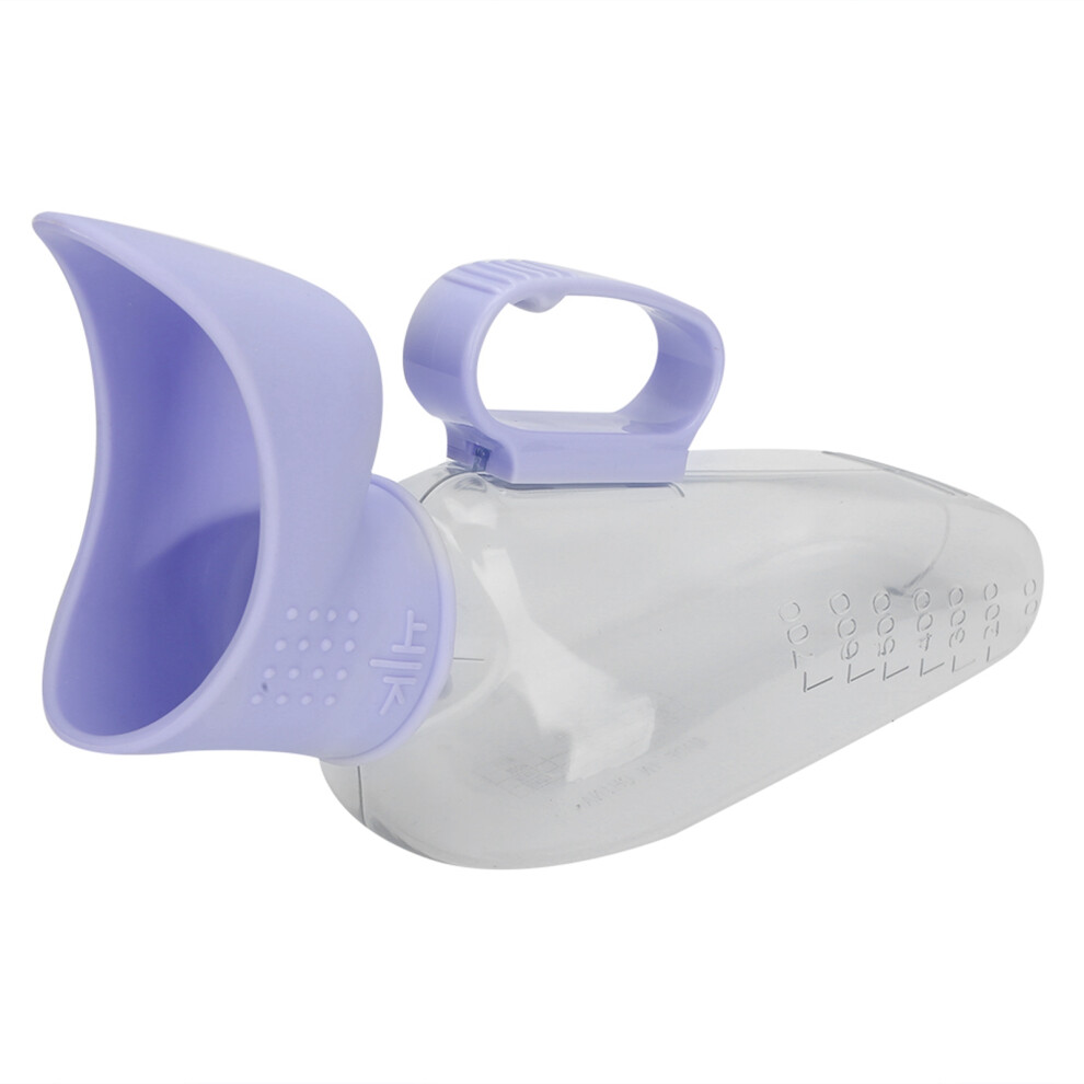 700ml Spill-Proof Female Urine Collection Container, Silicone PVC, 36x17cm