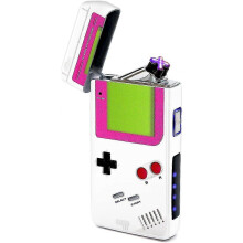 Rolls Electric Lighter - Retro Gamer USB Rechargeable Lighter - Cool Lighters - Windproof Electronic Arc Lighter - Candle Lighter - Unique Gadgets - G