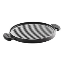 Tramontina Pre-seasoned 30cm 2 in 1 Cast Iron Griddle Pan