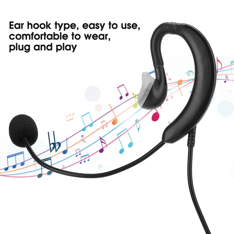 Earhook 3.5Mm Tablet Headset W/Mic 100-5600Hz Noise Cancelling 7901392509160