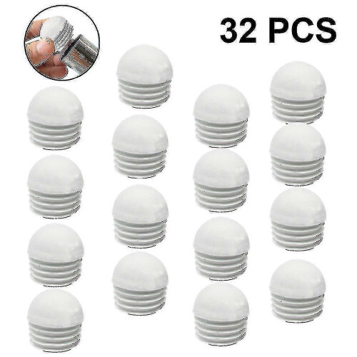(25mm) 32 Pieces Pipe Plugs, Round End Cap, Pipe, Lamellar Plugs - Ri 1
