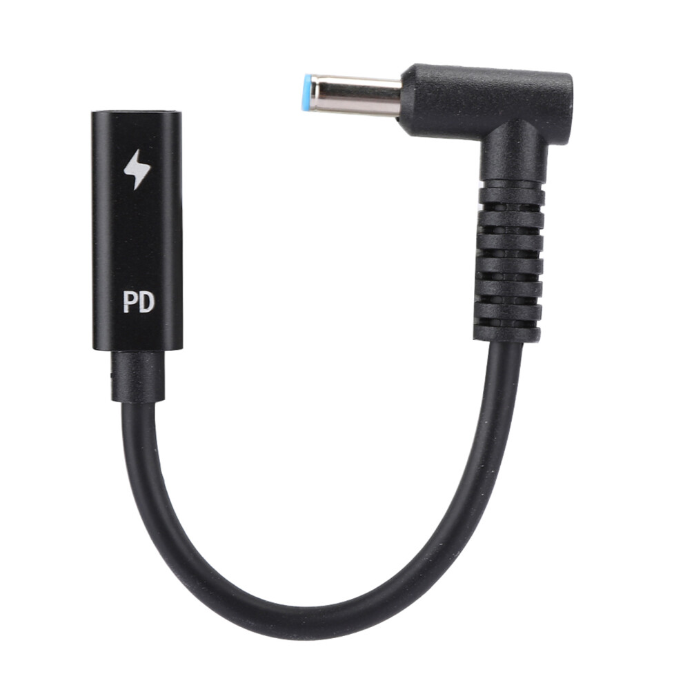 Type C Female To 4.5Mm X 0.6Mm Power Adapter Cable 65W, 15Cm 7891392509126
