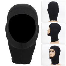 1 mm Neopren Unisex Tauchkappe für Schwimmen, Schnorcheln, Surfen Schwarz, S