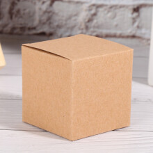 Kraft Paper Gift Box Set 50pcs Folding Retro Craft Cartons for Xmas & Weddings