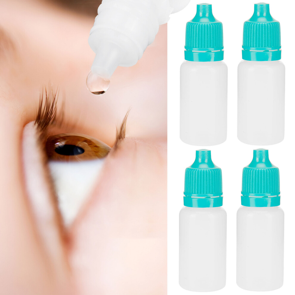 50Pcs 10ml Portable Green Eye Liquid Bottles Squeezable Containers