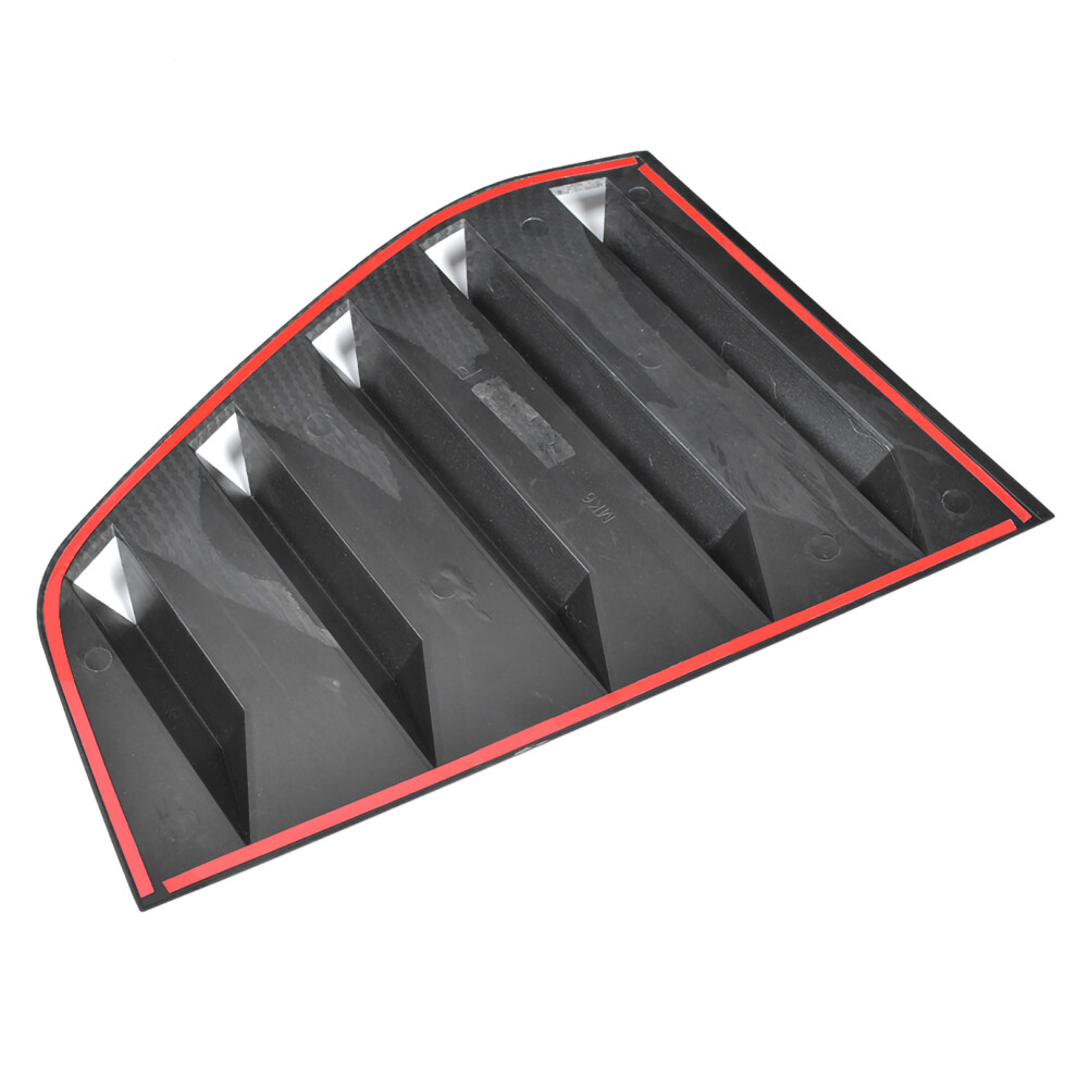 Car Side Window Louver Vent Scoop Abs Fit R Mk6 2009-2013 Carbon Style 4301392510136