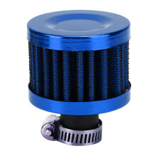 Mini Air Intake Filter Vent 13mm Blue Universal Car Breather Accessory