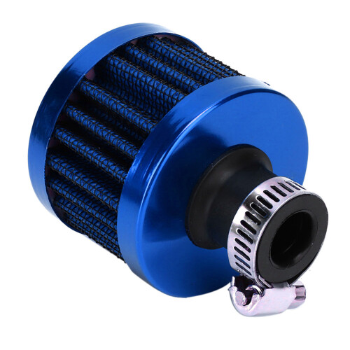 Mini Air Intake Filter Vent 13mm Blue Universal Car Breather Accessory 1