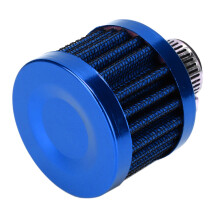 Mini Air Intake Filter Vent 13mm Blue Crankcase Breather for Car