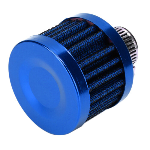 Mini Air Intake Filter Vent 13mm Blue Universal Car Breather Accessory 2