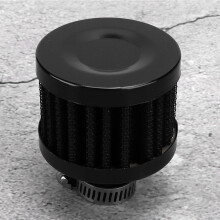 13mm Mini Air Intake Filter Vent - Universal Car Accessory, Black