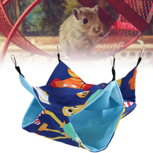 Small Pet Double Layer Canvas Hanging Bed for Cats & Small Animals D