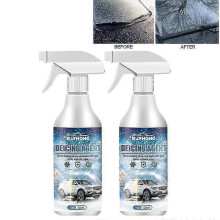 2x Snow Melting Spray Car Window Glass Deicing Winter De Icing Road Anti Slip Garden Anti-coverage with Ice Winter Vehicle Supplies - Ri