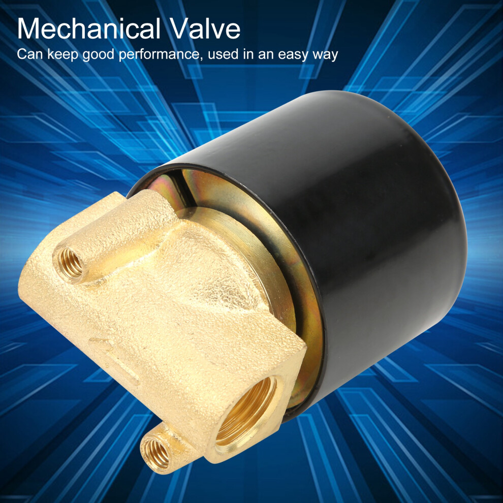Brass Water Pressure Valve G1/4 DC12V 1MPa