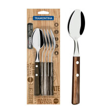 Tramontina 6 Piece Wooden Handle Table Spoons Set