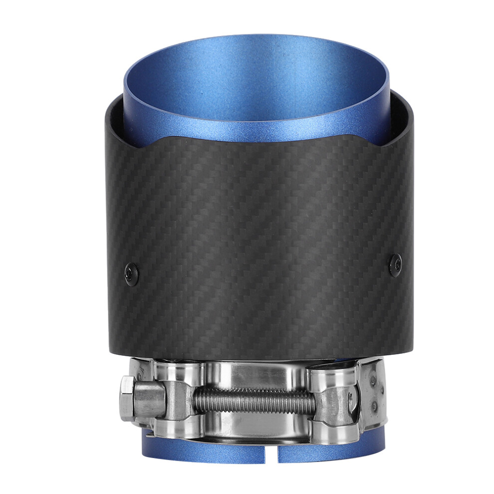Carbon Fiber 80Mm Inlet 101Mm Outlet Tail Exhaust Tip For Mazda Cx5 Cx4 (Blue) Blue 9431392218659
