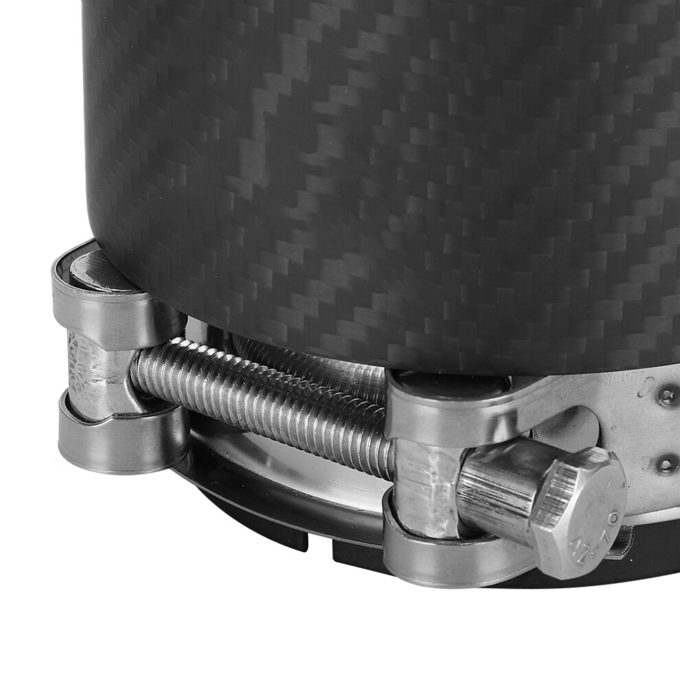 Carbon Fiber 80Mm Inlet 101Mm Outlet Exhaust Tip For Mazda Cx5/Cx4 Matte Black 9311392218678
