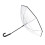 Portable Transparent Pet Umbrella with Leash, Folding 44cm 1